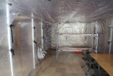 Wnętrze izolatorium o pow. 16,8 m2 z przykładowym wyposażeniem